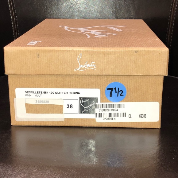 🔥 Christian Louboutin - Decollete Glitter 38 8 - Picture 7 of 8